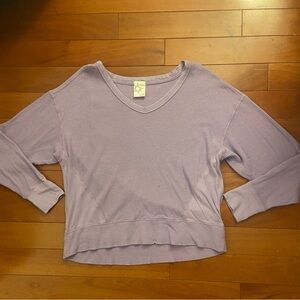 Offline by Aerie Waffle V Neck Sweater
